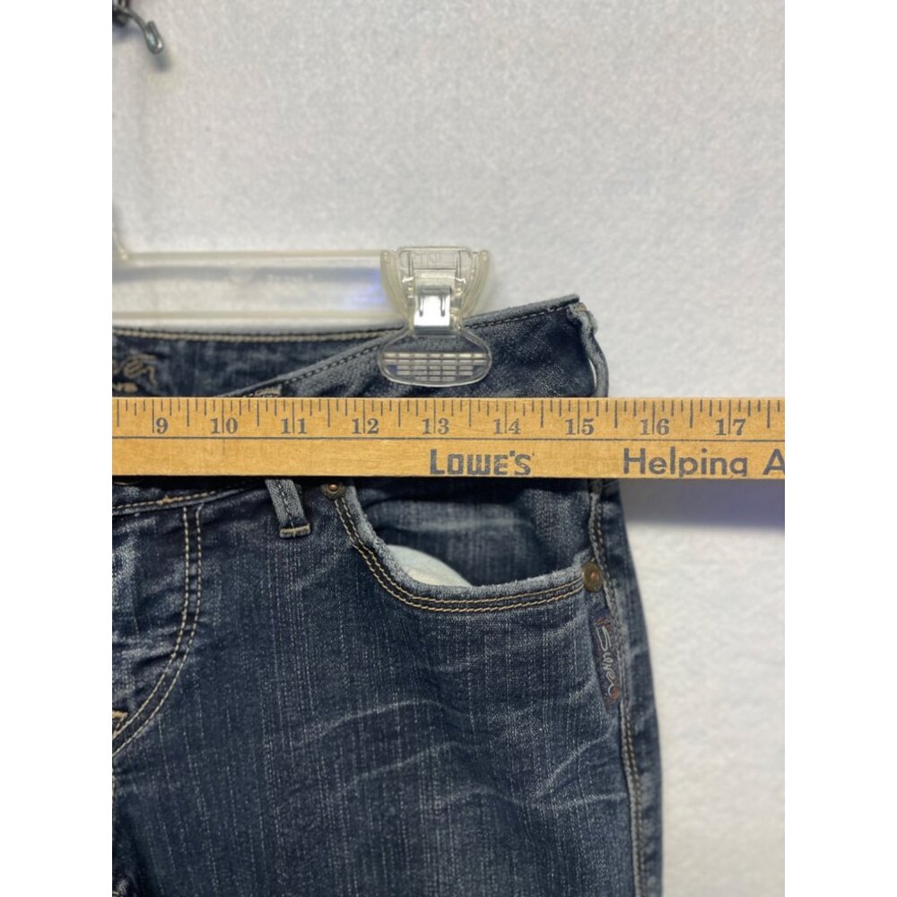 Silver Jeans Santorini Women's Size 28 Cropped Denim Capri Blue Jeans - Picture 8 of 15